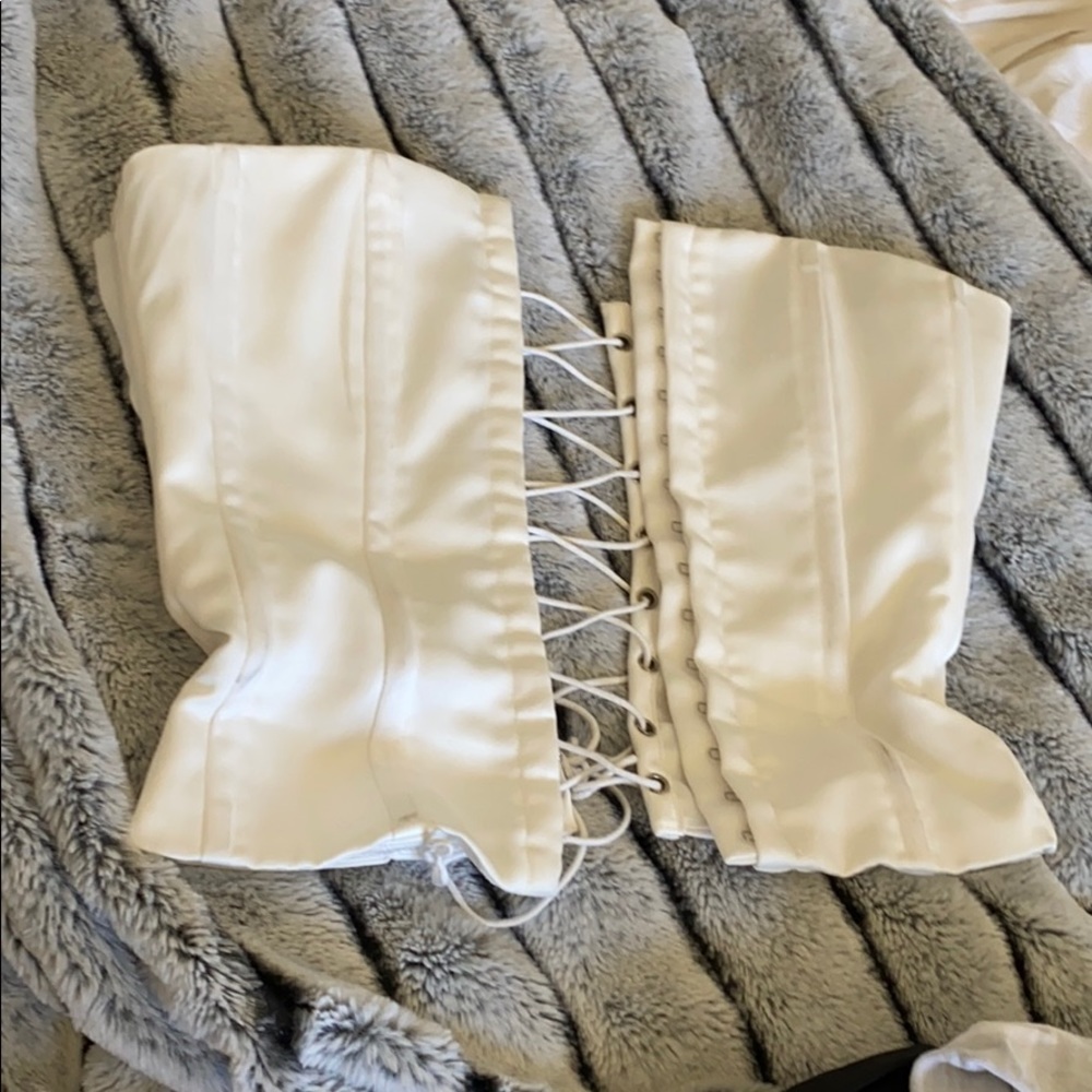 Danielle Guizio SATIN CORSET